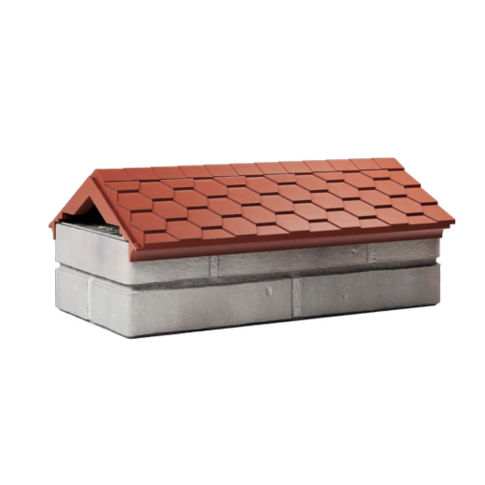 Парапет Zking Эверест Красный с посадкой на 1 кирпич (200/225/255мм) Муром фото