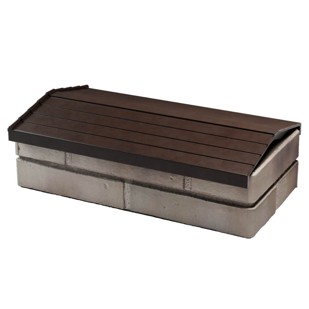 Парапет Zking Бона ХайТек Коричневый с посадкой на 1 кирпич (200/225/255мм) в Муроме фото