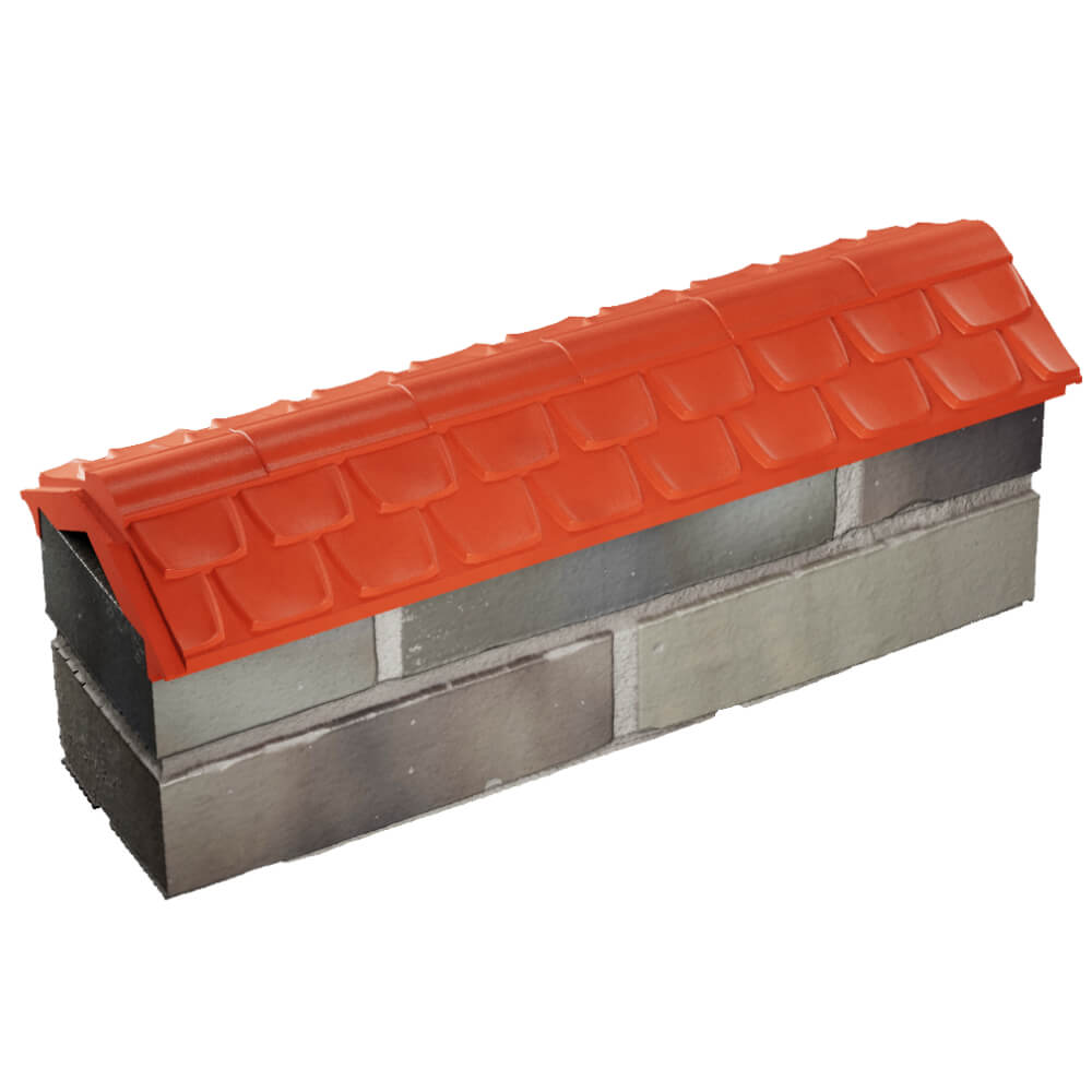 Парапет Zking Эльбрус Красный с посадкой на 0.5 кирпича (130мм) в Муроме фото