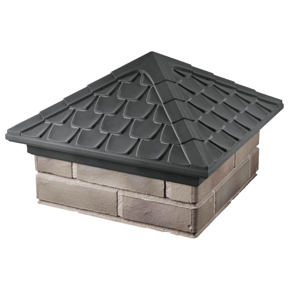 Колпак Zking Эльбрус Серый на столб 1.5х1.5 кирпича (385х385мм) в Муроме фото