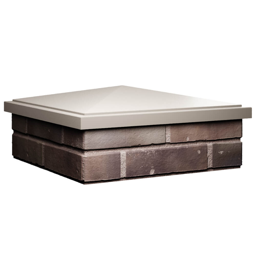 Колпак Zking БонаМоно Бежевый на столб 2х2 кирпича (515х515, 530х530мм) в Муроме фото