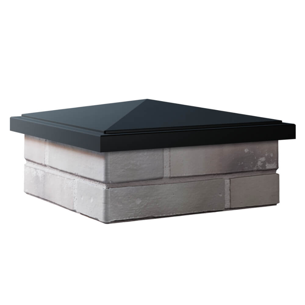 Колпак Zking БонаМоно Черный на столб 1.5х1.5 кирпича (385х385, 400х400мм) в Муроме фото