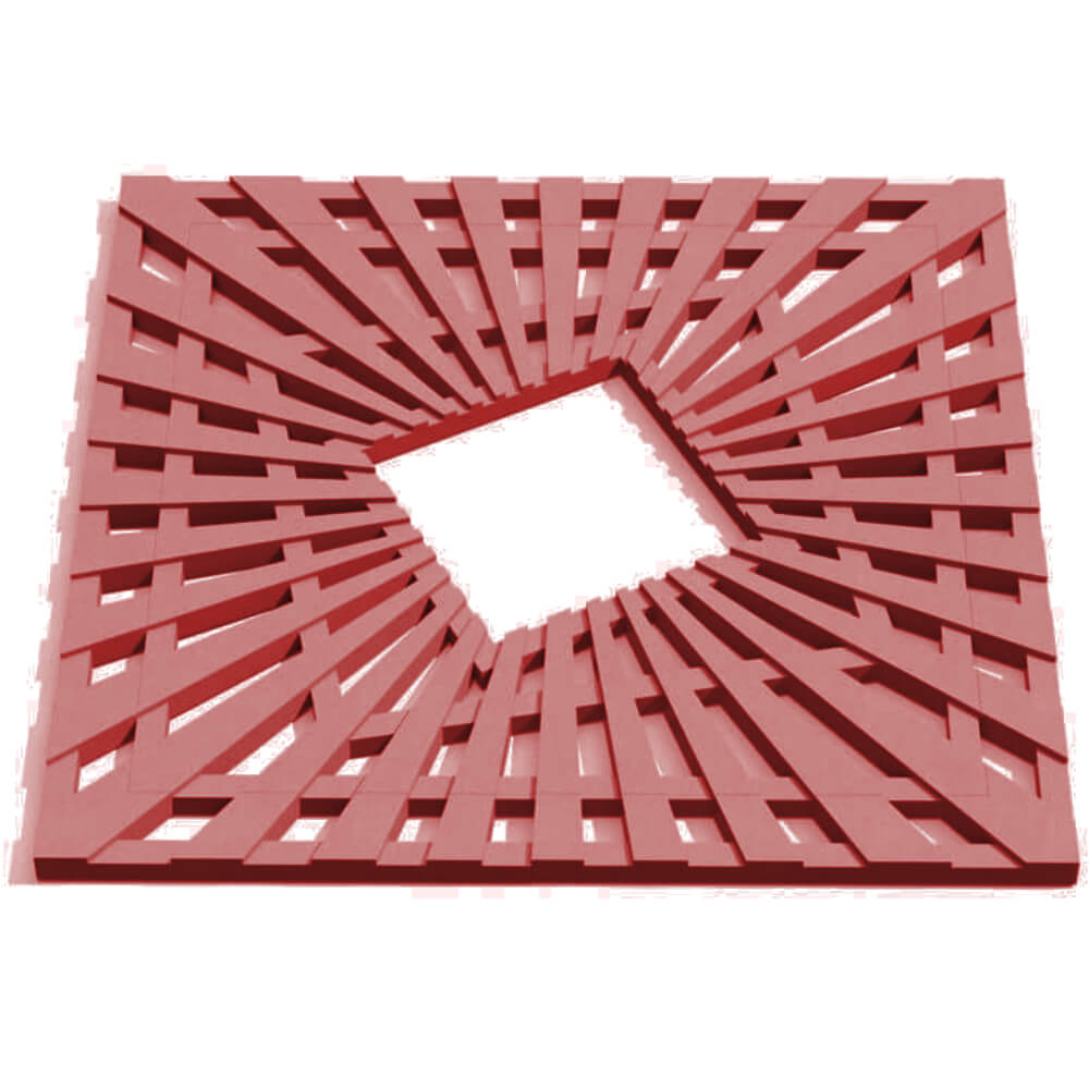 Приствольная решетка для дерева ZKING ATMOSPHERE 1.2х1.2м Красная Муром фото