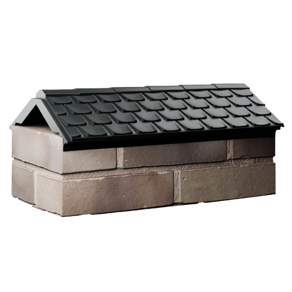 Парапет Zking Эльбрус Черный с посадкой на 1 кирпич (255мм) Муром фото