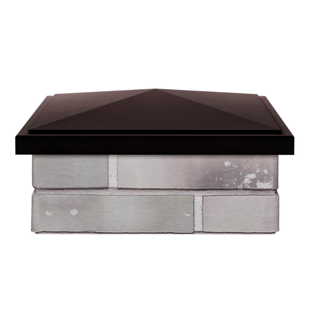 Колпак Zking БонаМоно Коричневый на столб 1.5х1.5 кирпича (385х385, 400х400мм) Муром фото