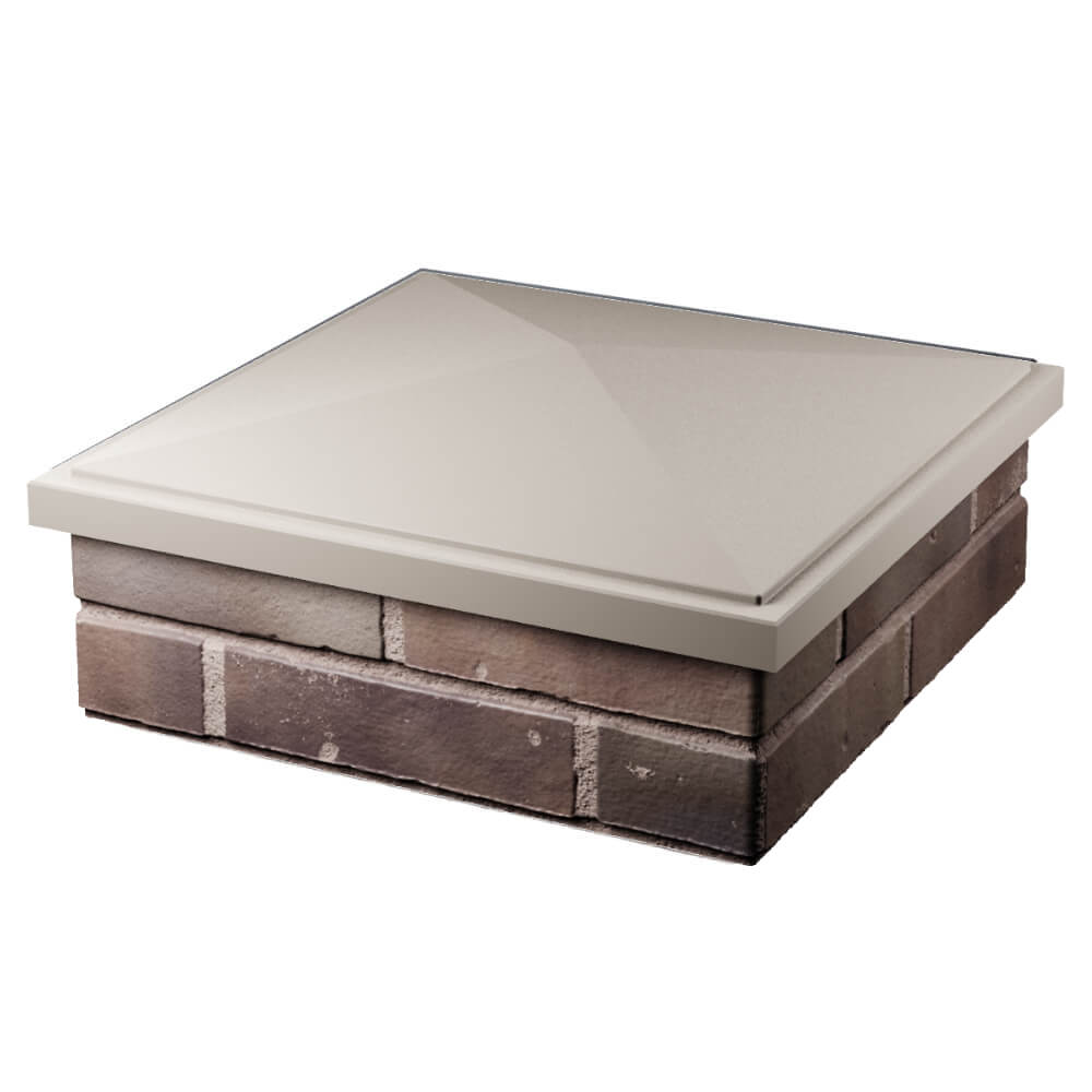 Колпак Zking БонаМоно Бежевый на столб 2х2 кирпича (515х515, 530х530мм) в Муроме фото