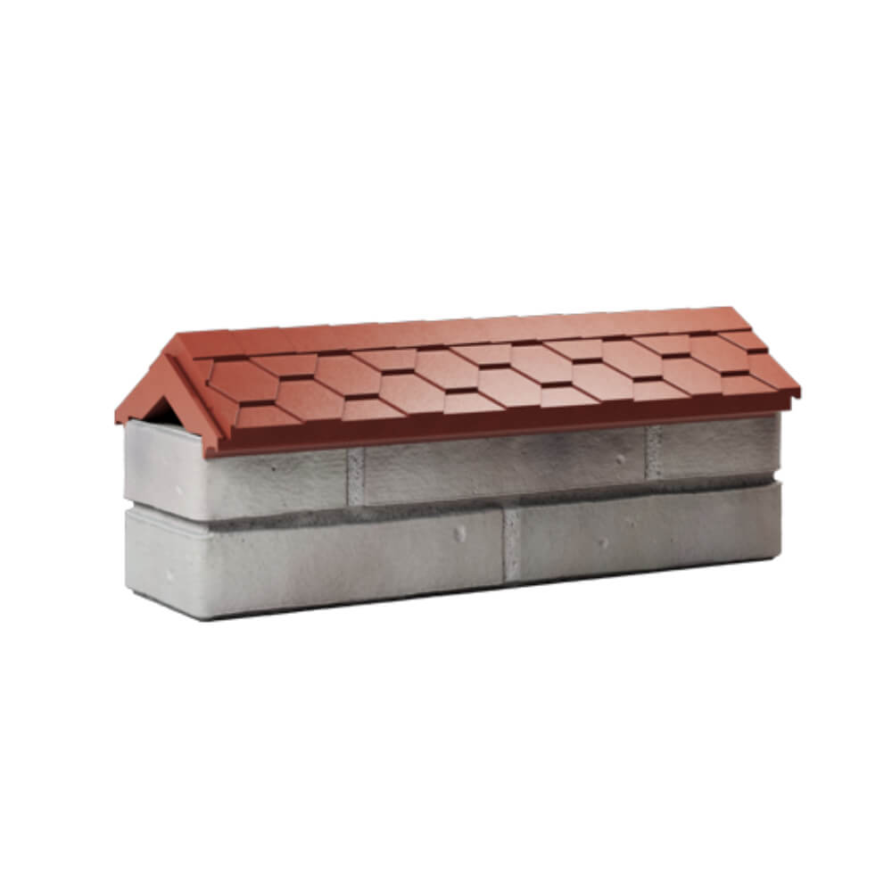 Парапет Zking Эверест Красный с посадкой на 0.5 кирпича (130мм) Муром фото