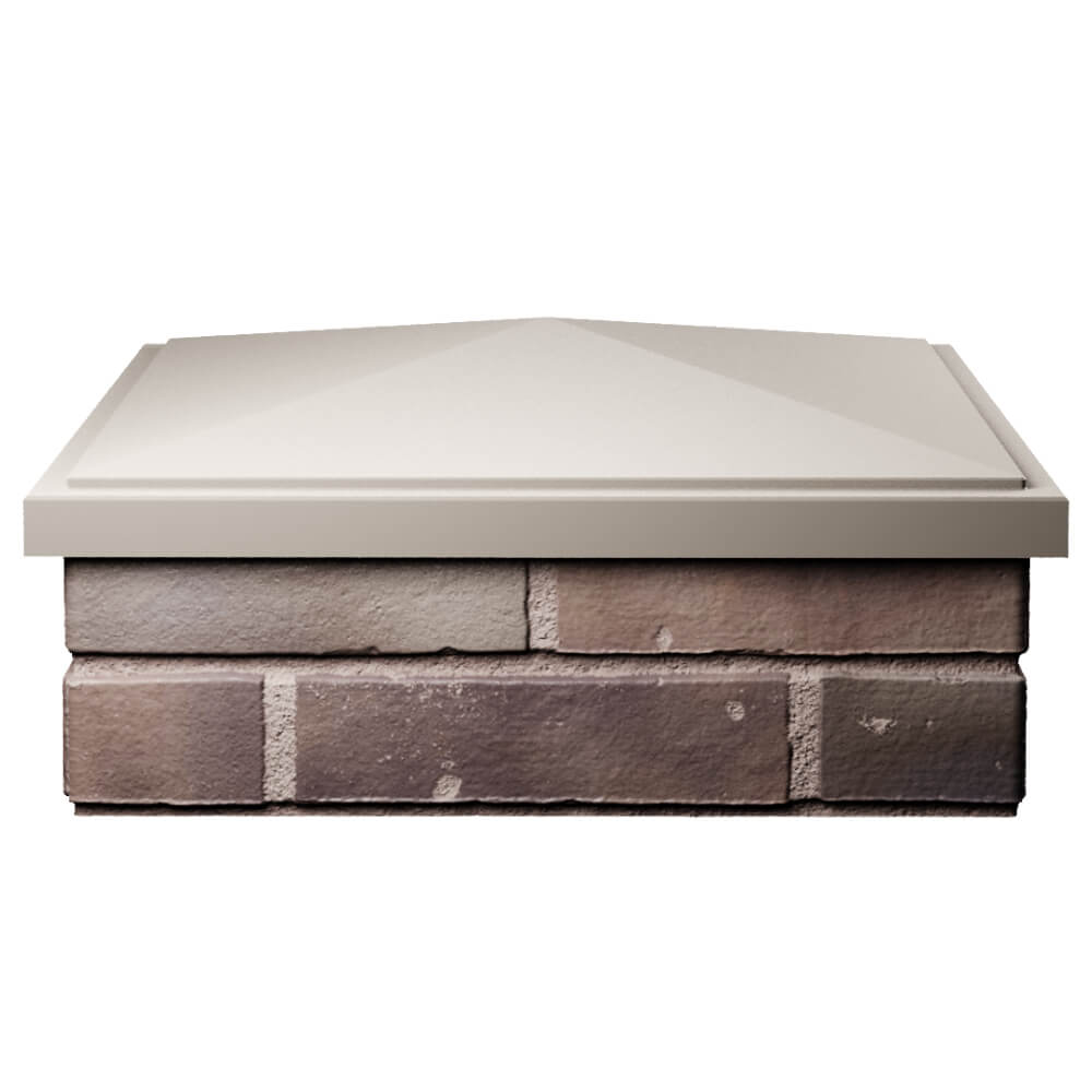 Колпак Zking БонаМоно Бежевый на столб 2х2 кирпича (515х515, 530х530мм) Муром фото