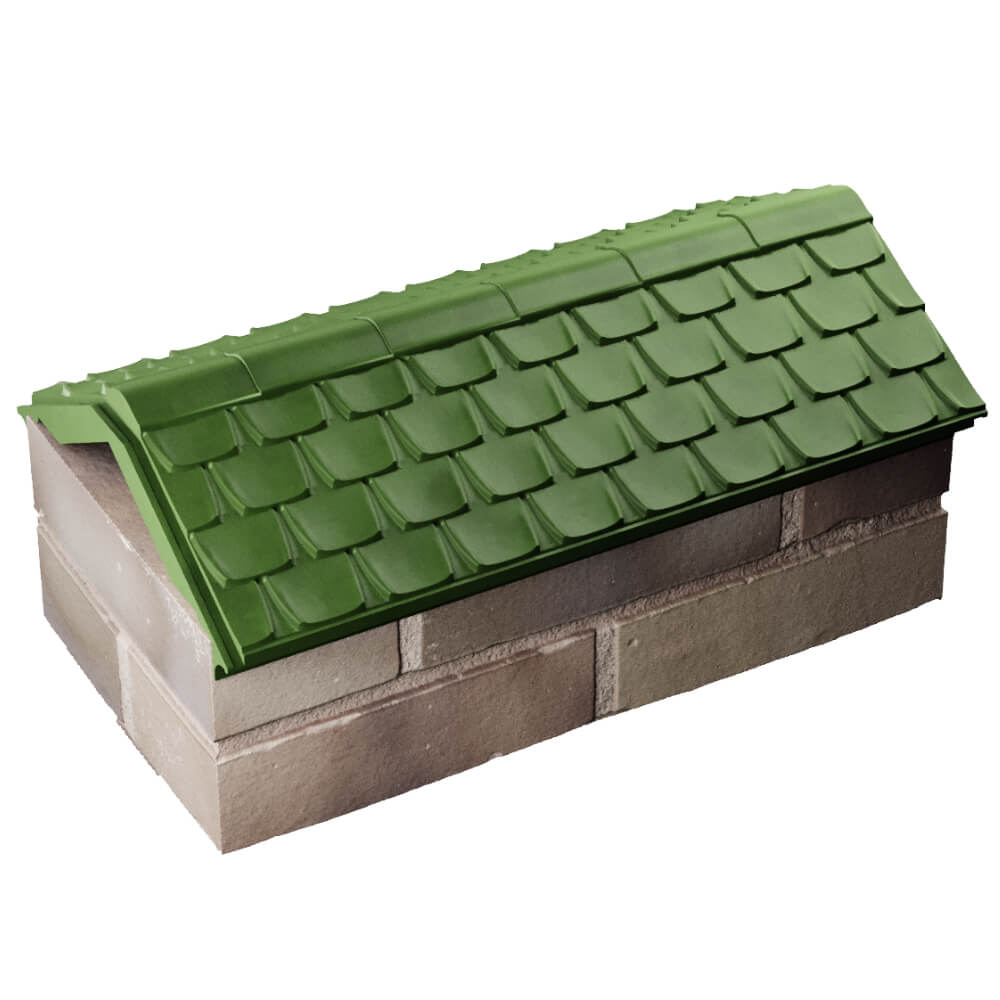 Парапет Zking Эльбрус Зеленый с посадкой на 1 кирпич (255мм) в Муроме фото