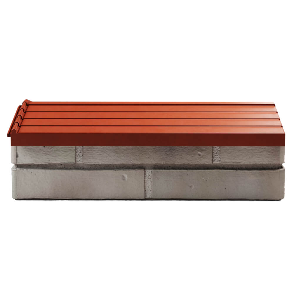 Парапет Zking Бона ХайТек Красный с посадкой на 1 кирпич (200/225/255мм) в Муроме фото