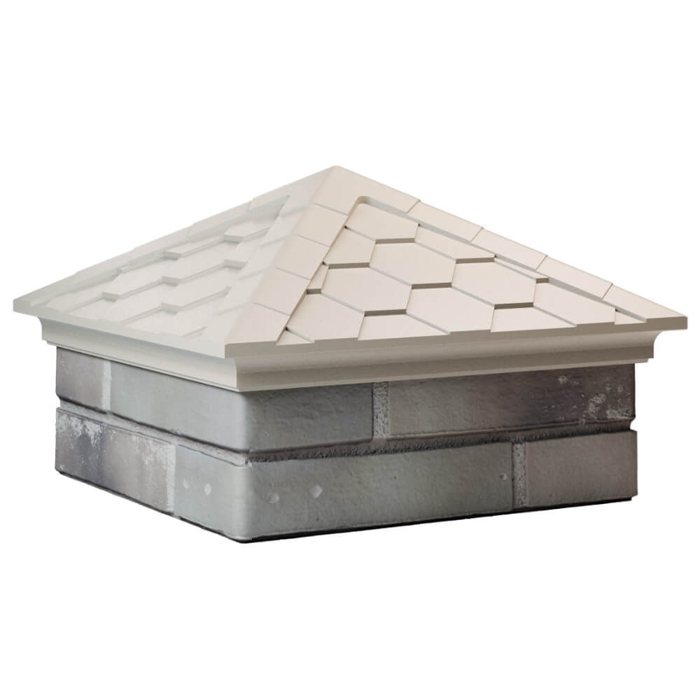 Колпак Zking Эверест Бежевый на столб 1.5х1.5 кирпича (390х390мм) в Муроме фото