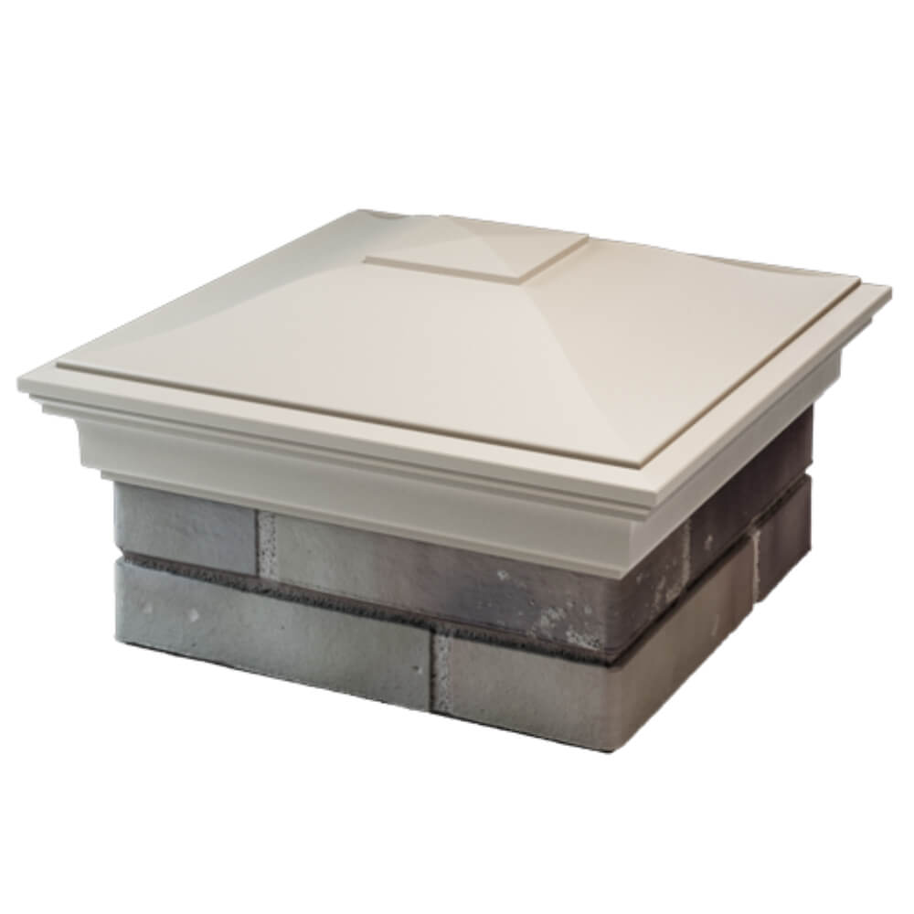 Колпак Zking Монблан Бежевый на столб 1.5х1.5 кирпича (385х385мм) в Муроме фото