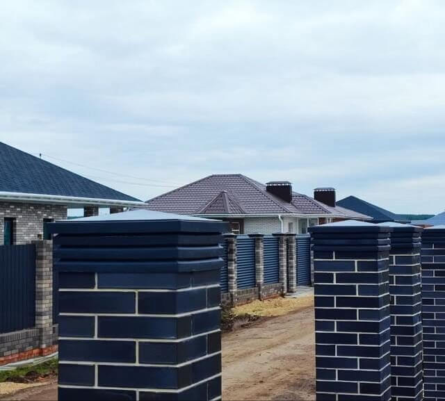 Колпак Zking Бона ХайТек Серый на столб 1.5х1.5 кирпича (385х385мм) в Муроме фото