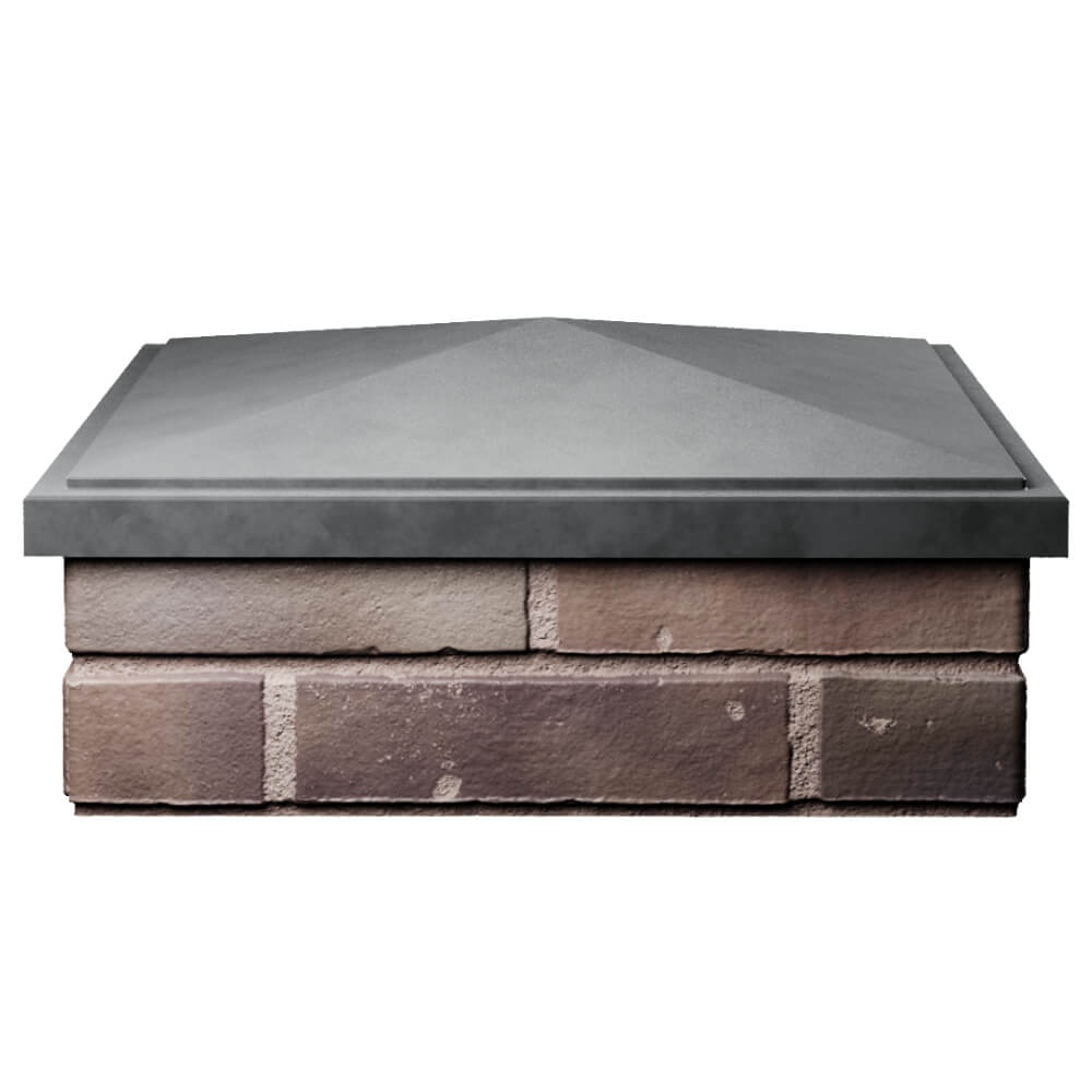 Колпак Zking БонаМоно Серый на столб 2х2 кирпича (515х515, 530х530мм) Муром фото