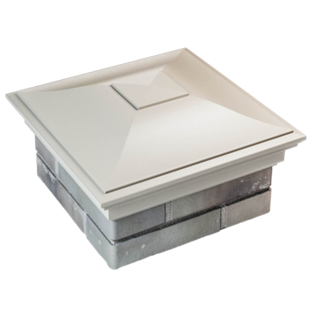 Колпак Zking Монблан Бежевый на столб 1.5х1.5 кирпича (385х385мм) в Муроме фото