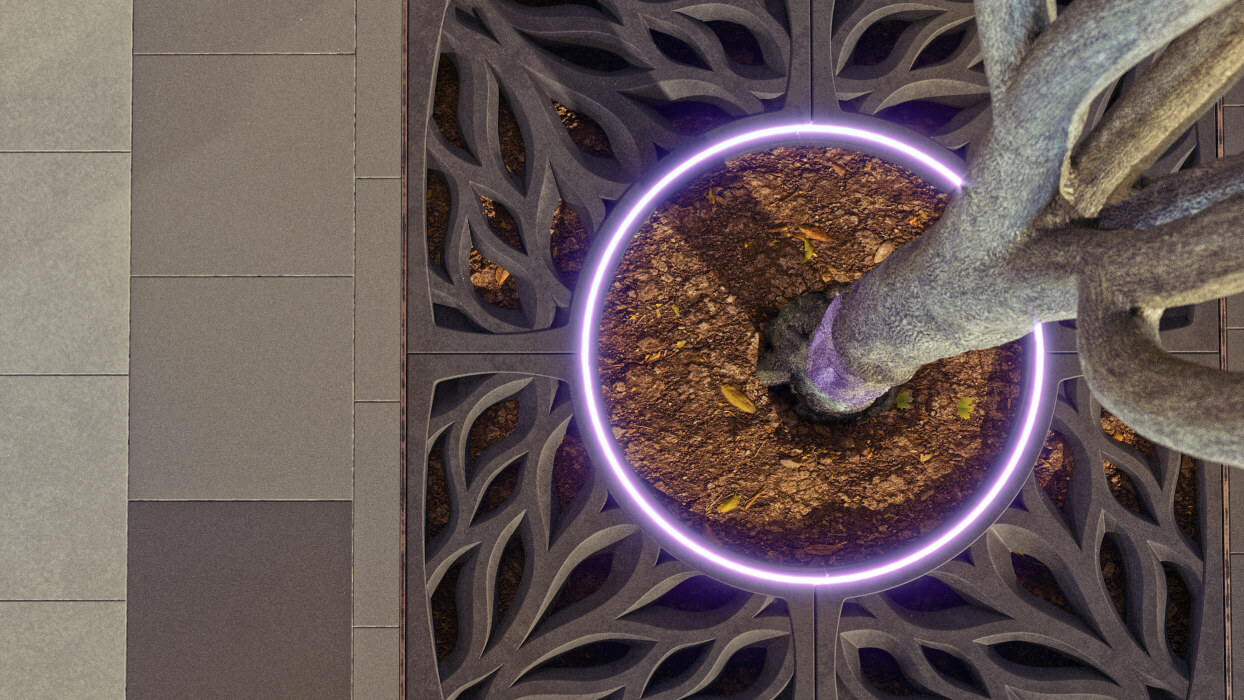 Приствольная решетка для дерева ZKING CRUST 1.2х1.2м Черная в Муроме фото