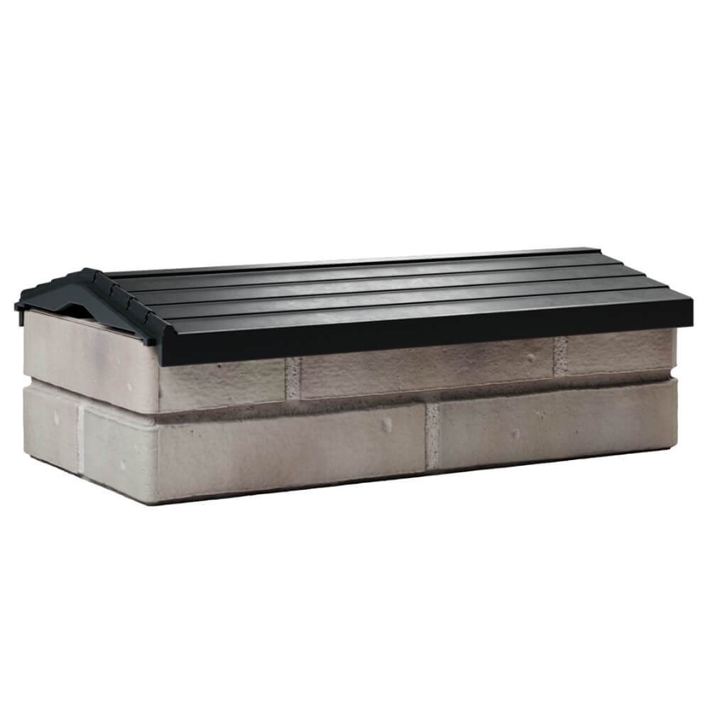 Парапет Zking Бона ХайТек Черный с посадкой на 1 кирпич (200/225/255мм) Муром фото