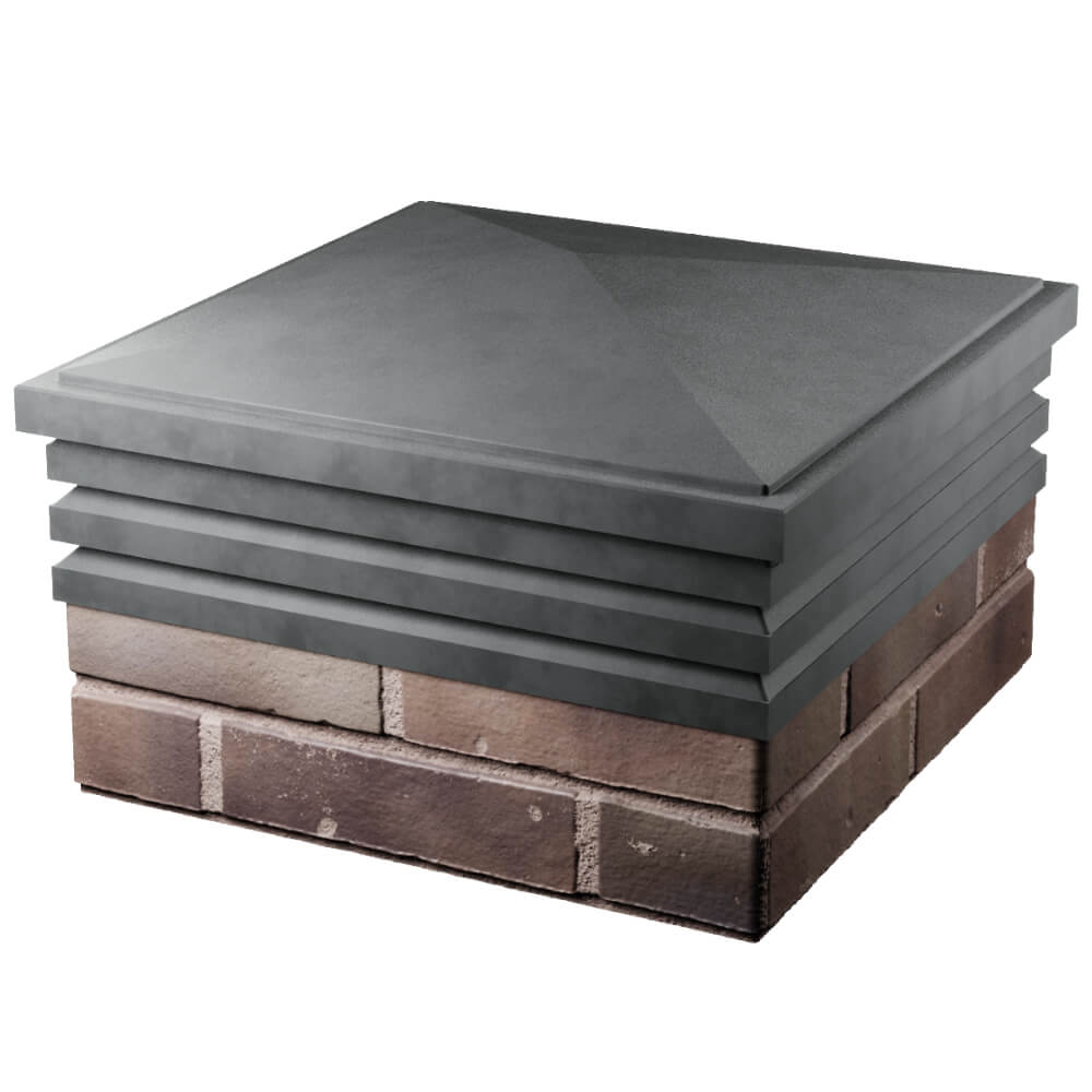 Колпак Zking Бона ХайТек Серый на столб 2х2 кирпича (513х513мм) в Муроме фото