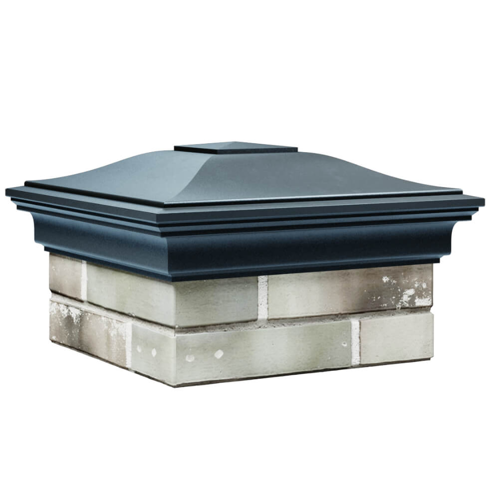 Колпак Zking Монблан Серый на столб 1.5х1.5 кирпича (385х385мм) в Муроме фото