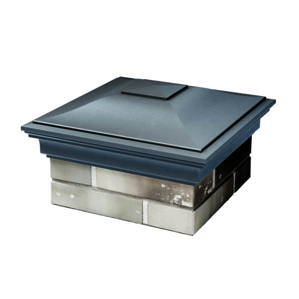 Колпак Zking Монблан Серый на столб 1.5х1.5 еврокирпича 0.7НФ (355х355мм) в Муроме фото