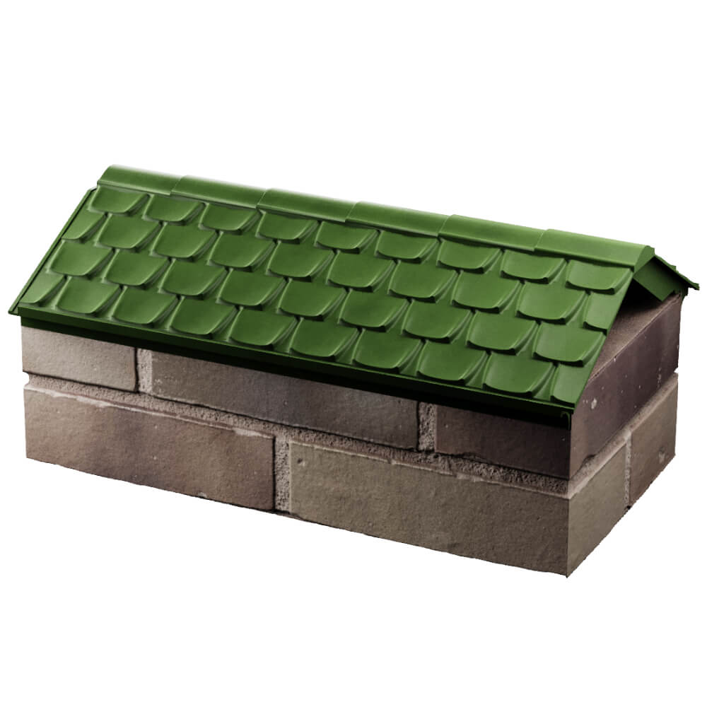 Парапет Zking Эльбрус Зеленый с посадкой на 1 кирпич (255мм) в Муроме фото