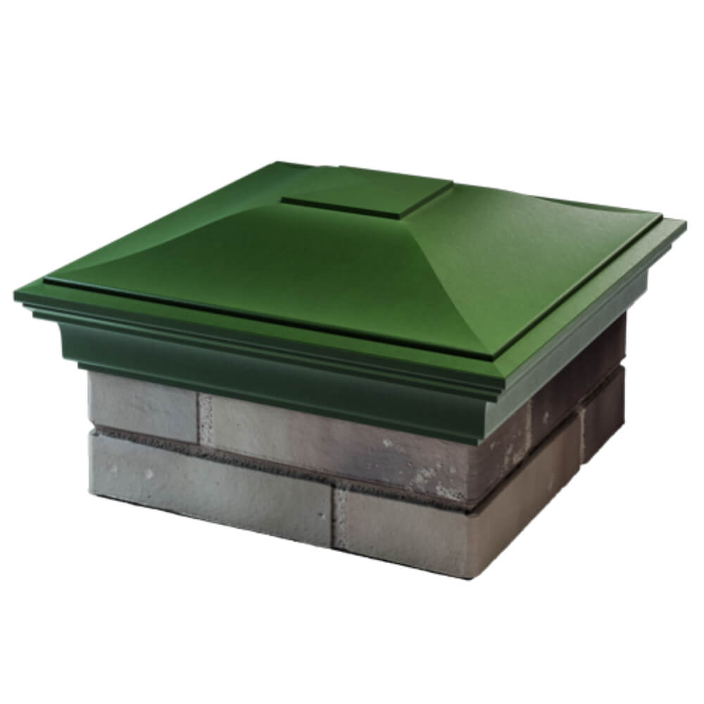 Колпак Zking Монблан Зеленый на столб 1.5х1.5 кирпича (385х385мм) в Муроме фото