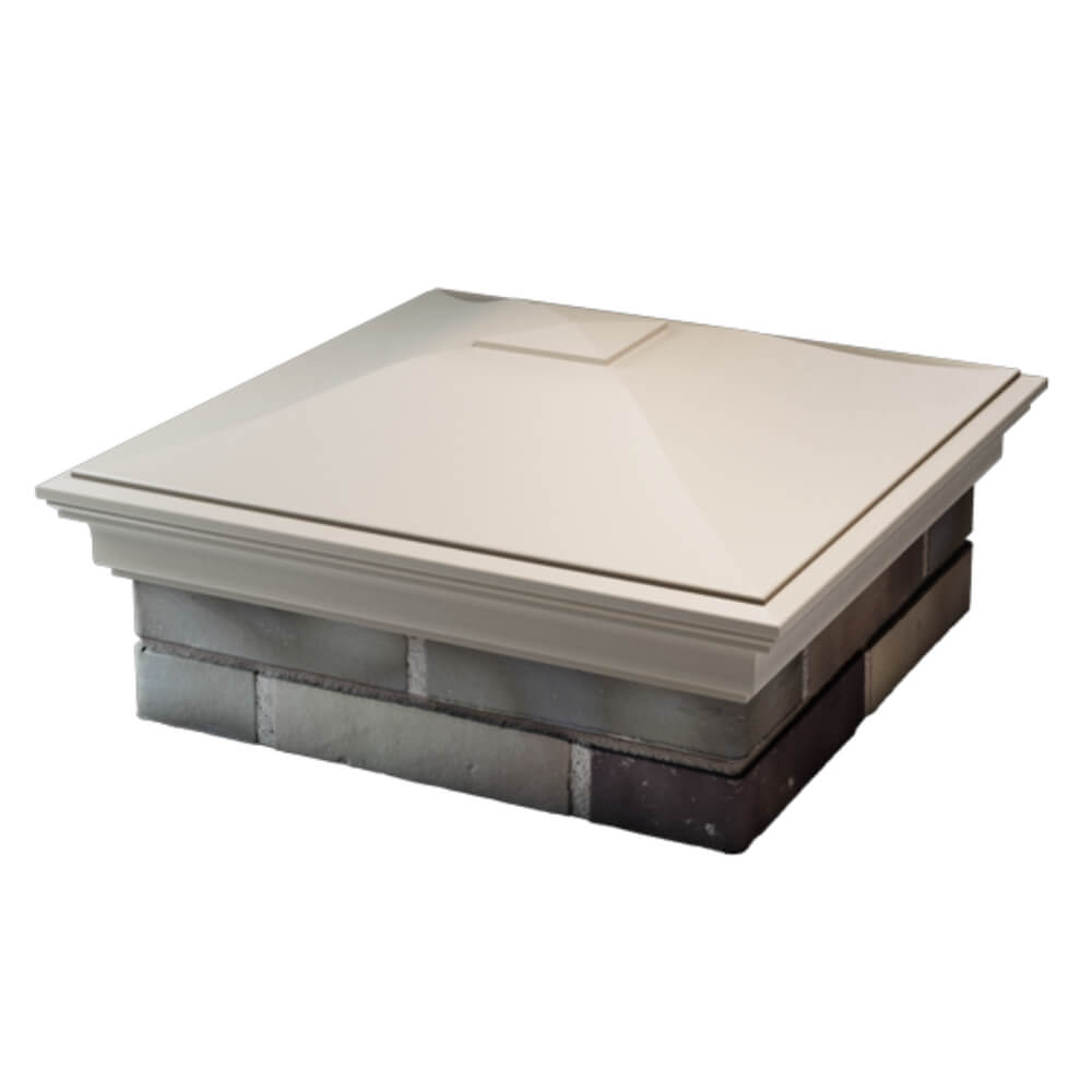 Колпак Zking Монблан Бежевый на столб 2х2 кирпича (515х515мм) в Муроме фото