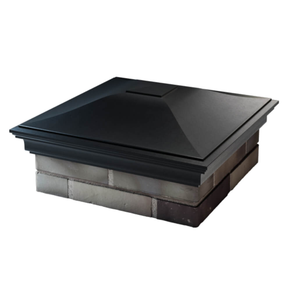 Колпак Zking Монблан Черный на столб 2х2 кирпича (515х515мм) в Муроме фото