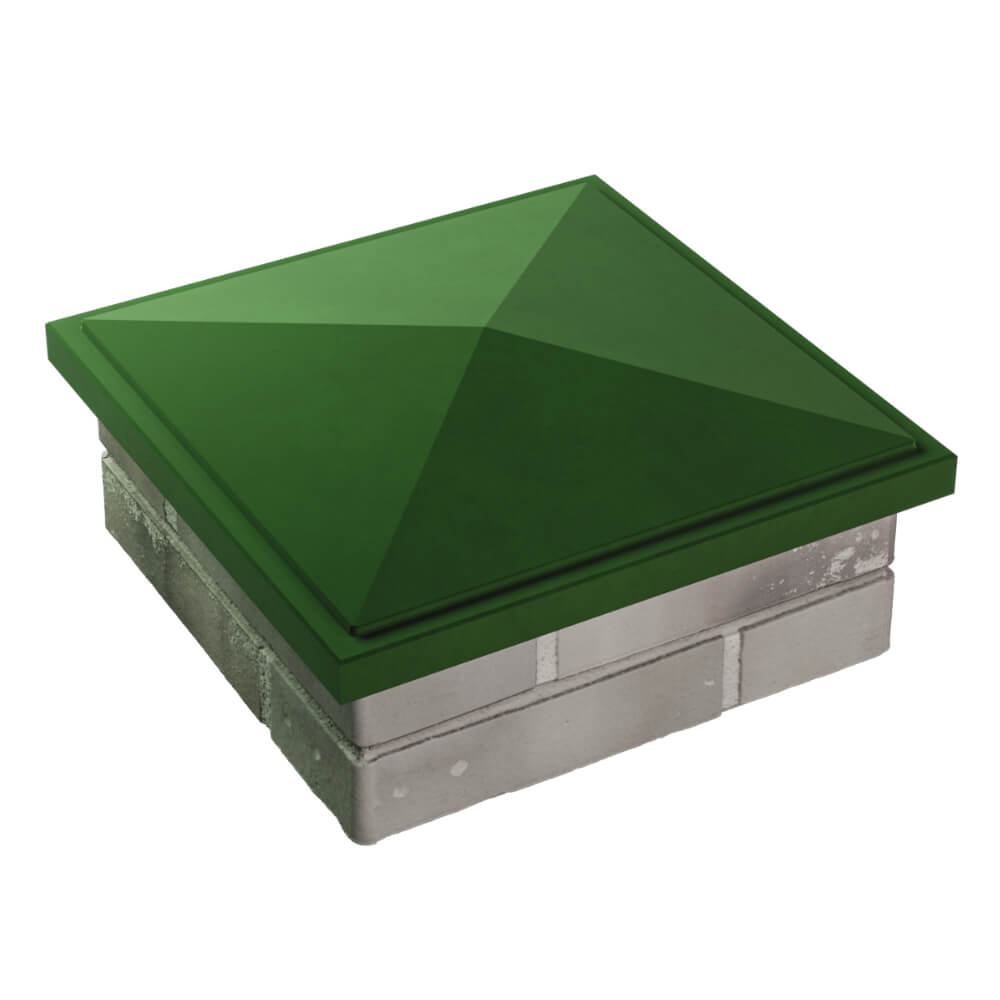 Колпак Zking БонаМоно Зеленый на столб 1.5х1.5 кирпича (385х385, 400х400мм) в Муроме фото