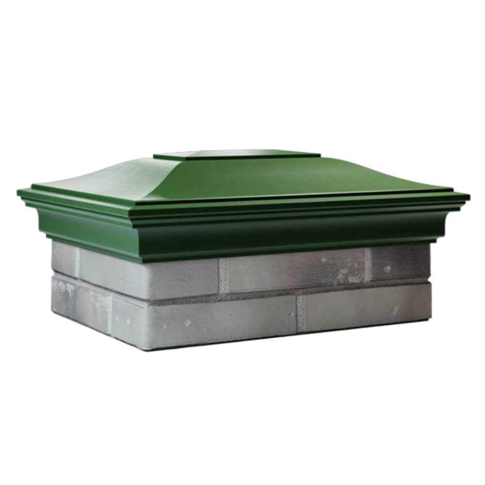 Колпак Zking Монблан Зеленый на столб 2х1.5 кирпича (515х385мм) в Муроме фото