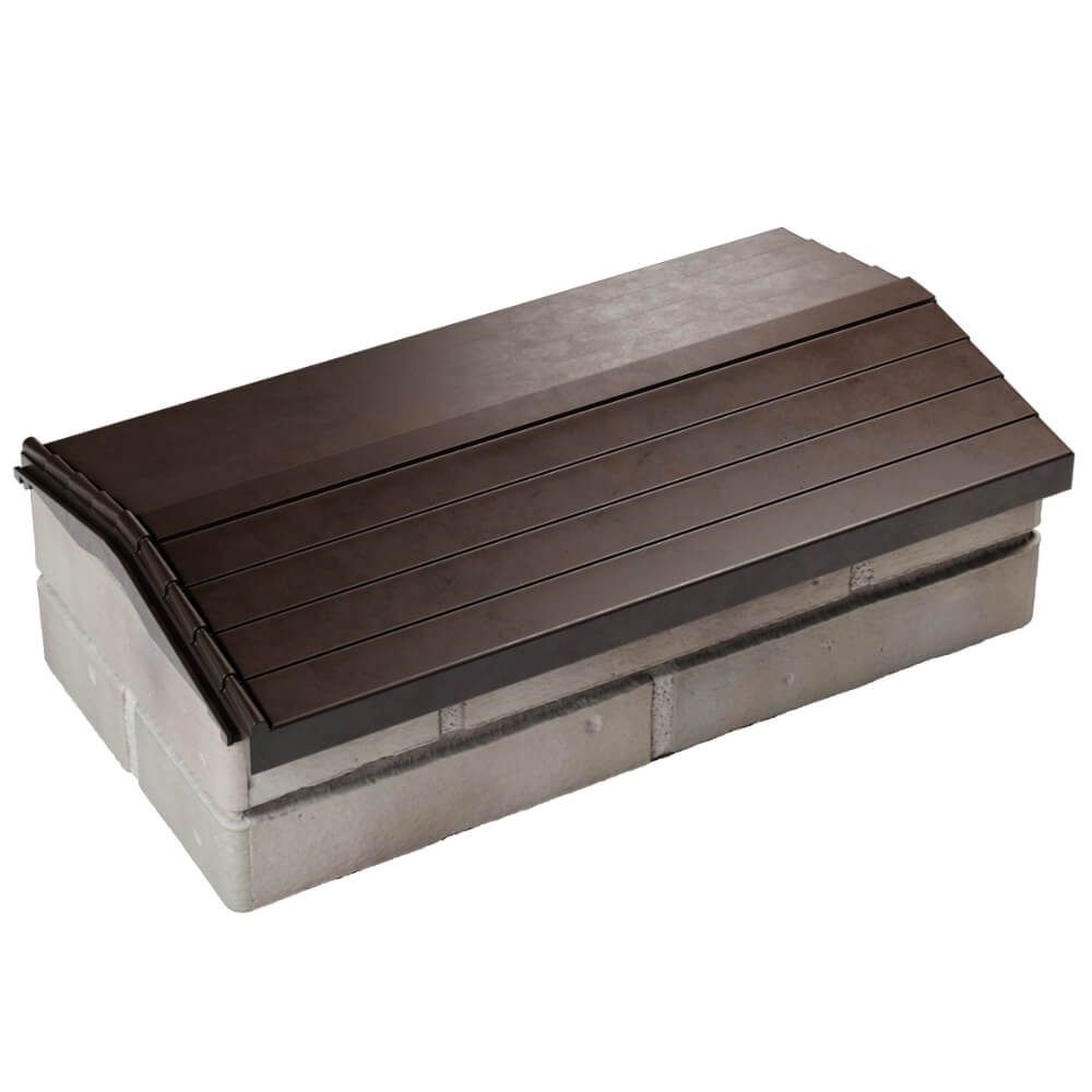 Парапет Zking Бона ХайТек Коричневый с посадкой на 1 кирпич (200/225/255мм) в Муроме фото