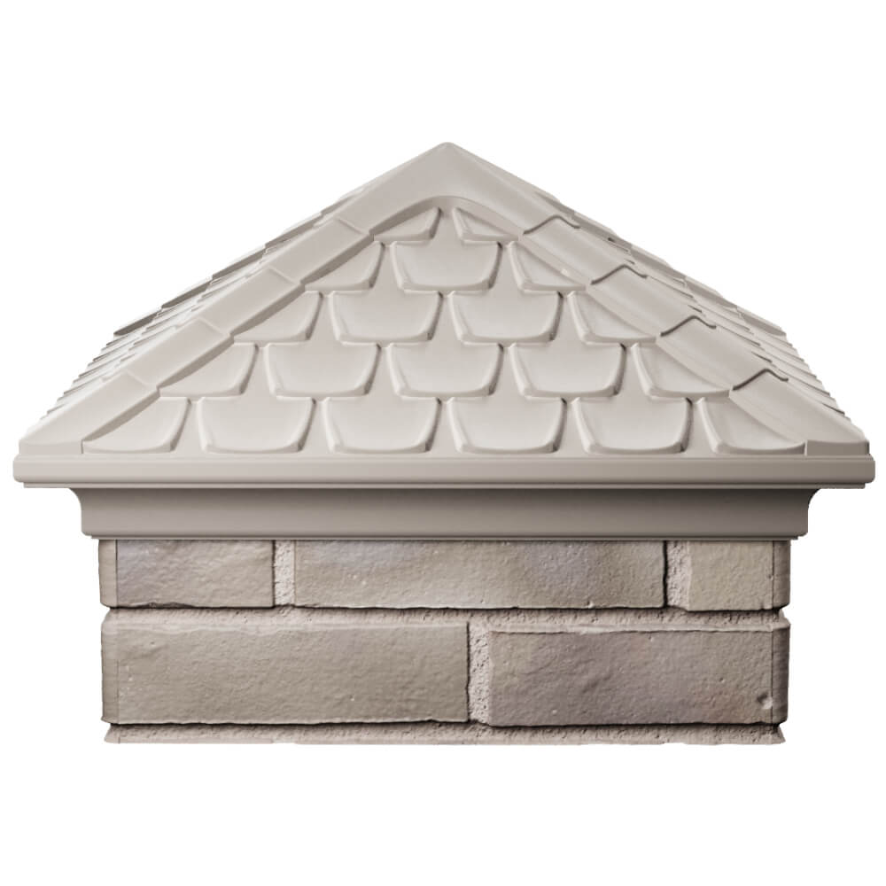 Колпак Zking Эльбрус Бежевый на столб 1.5х1.5 кирпича (385х385мм) Муром фото