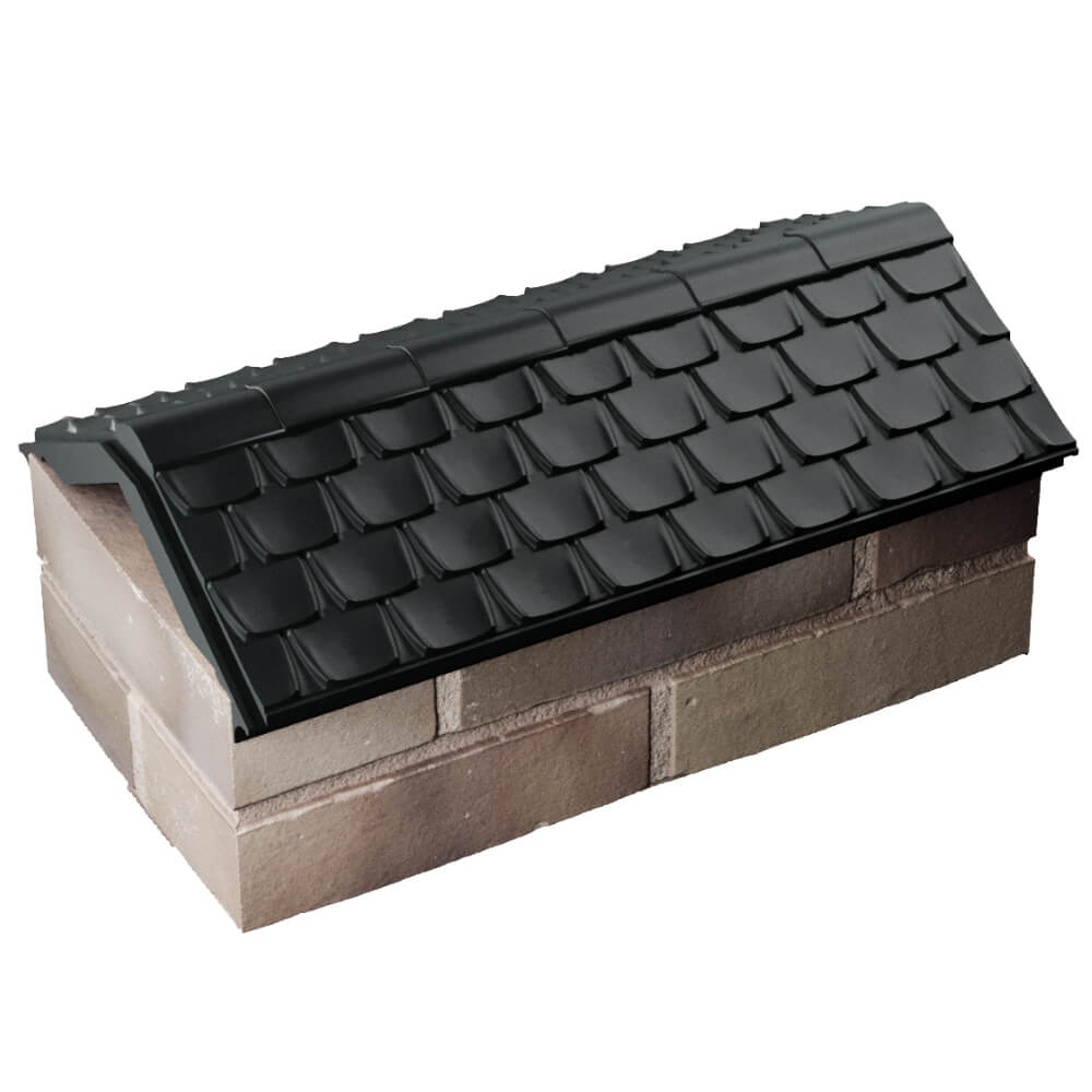 Парапет Zking Эльбрус Черный с посадкой на 1 кирпич (255мм) в Муроме фото