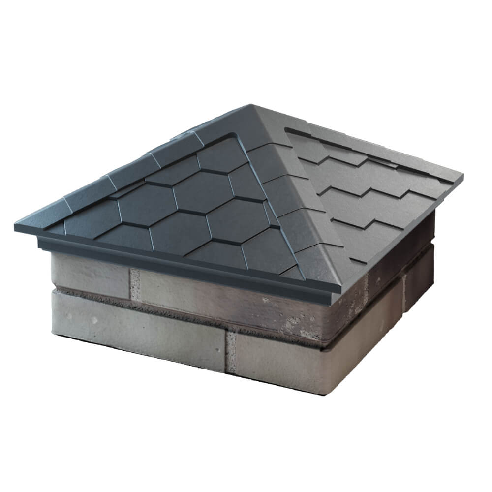 Колпак Zking Эверест Серый на столб 1.5х1.5 кирпича (390х390мм) в Муроме фото