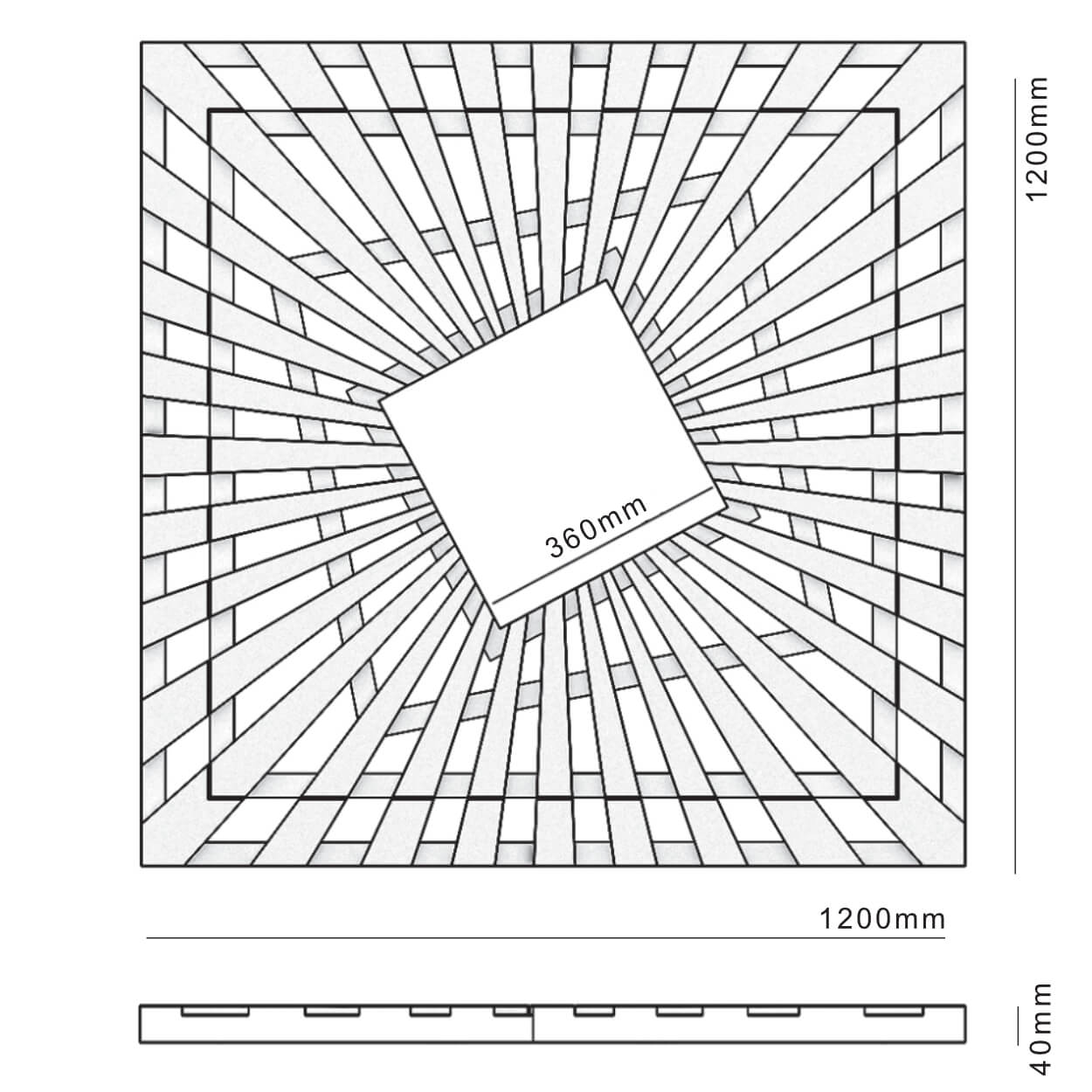 Приствольная решетка для дерева ZKING ATMOSPHERE 1.2х1.2м Черная в Муроме фото