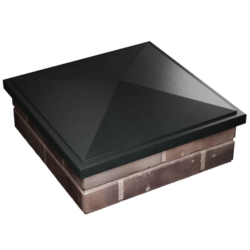 Колпак Zking БонаМоно Черный на столб 2х2 кирпича (515х515, 530х530мм) в Муроме фото