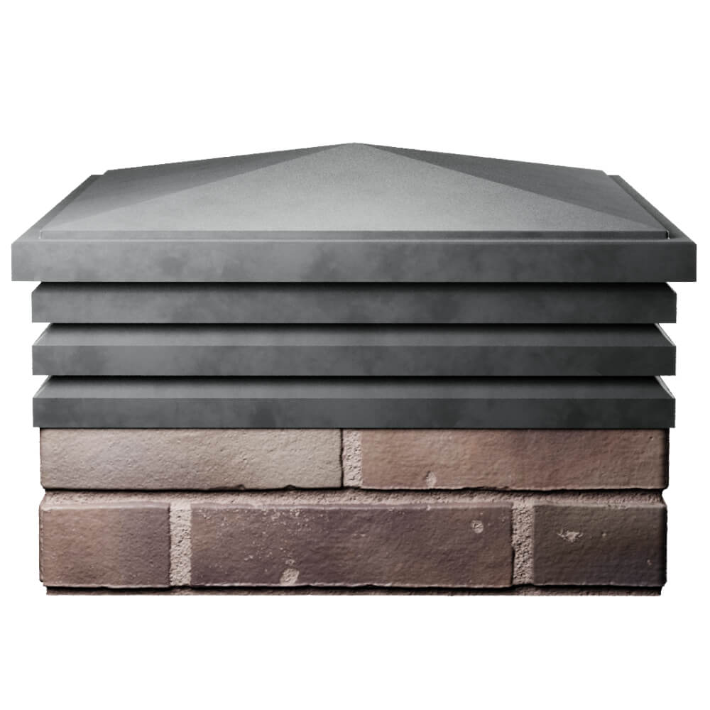 Колпак Zking Бона ХайТек Серый на столб 2х2 кирпича (513х513мм) Муром фото