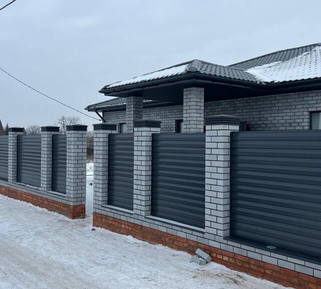 Колпак Zking Бона ХайТек Серый на столб 1.5х1.5 кирпича (385х385мм) в Муроме фото