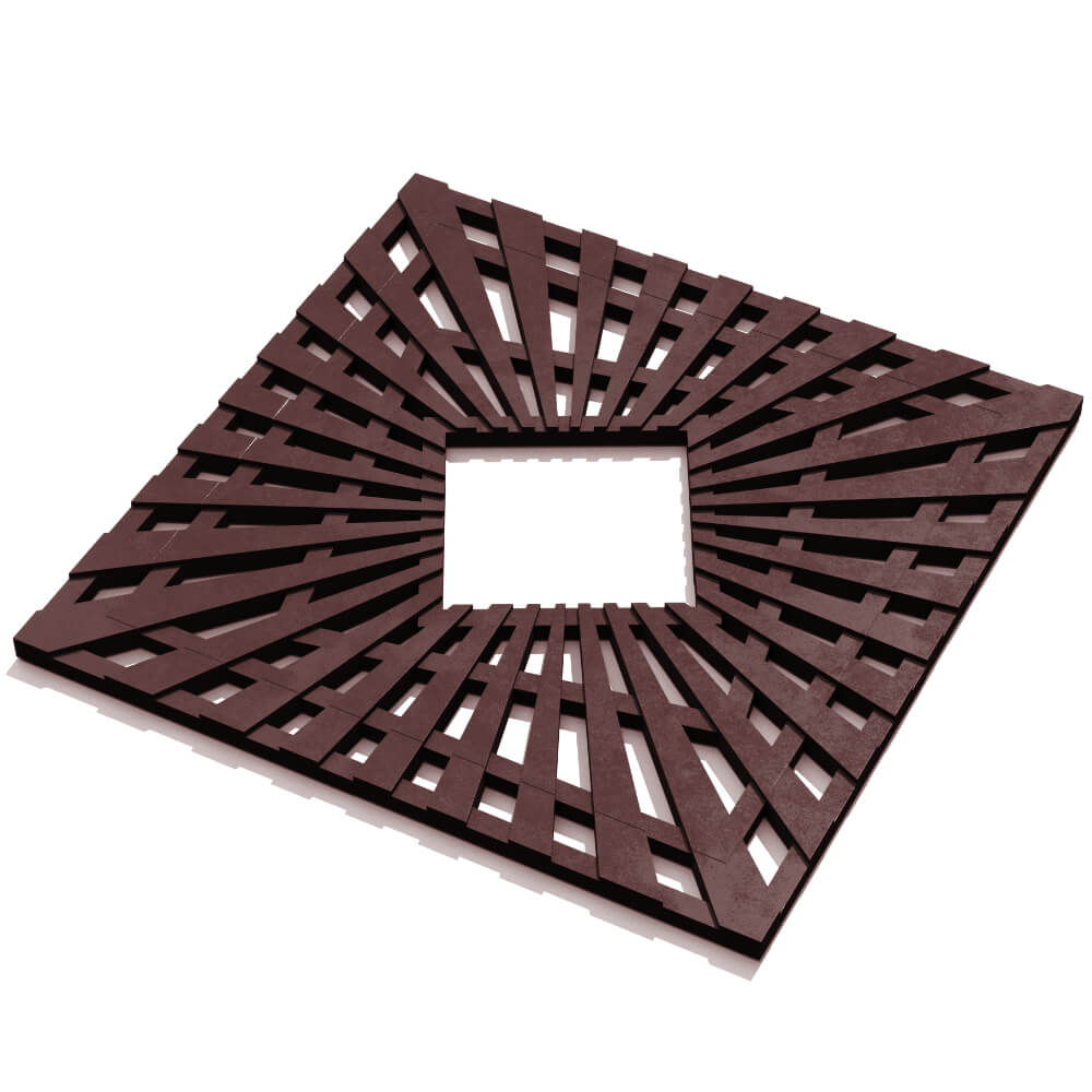 Приствольная решетка для дерева ZKING ATMOSPHERE 1.2х1.2м Коричневая в Муроме фото