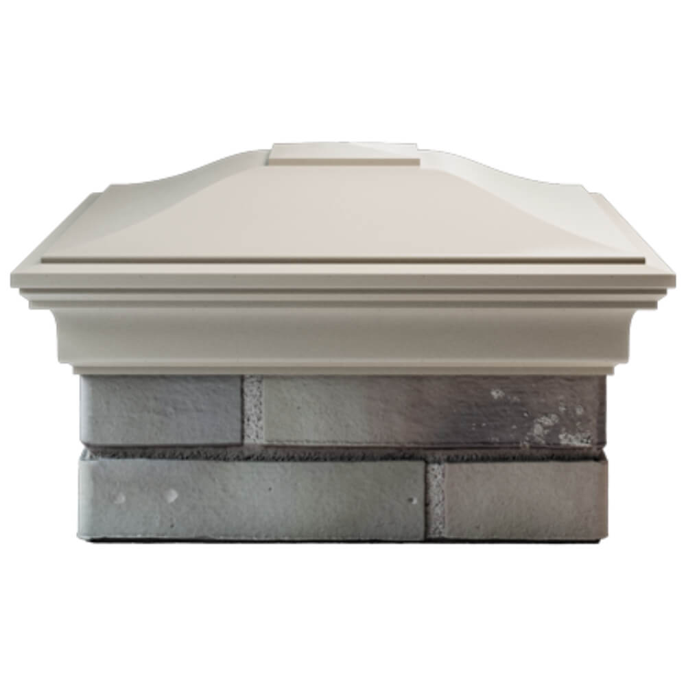 Колпак Zking Монблан Бежевый на столб 1.5х1.5 кирпича (385х385мм) Муром фото