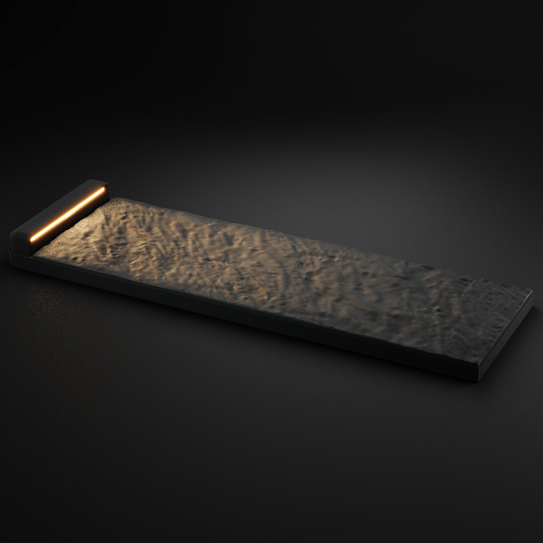 LED Светильник для шаговой плиты STONE Графитовый Серый 330х75х98мм в Муроме фото