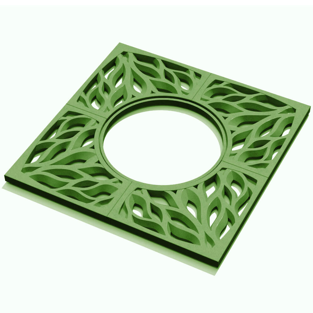 Приствольная решетка для дерева ZKING CRUST 1.2х1.2м Зеленая в Муроме фото