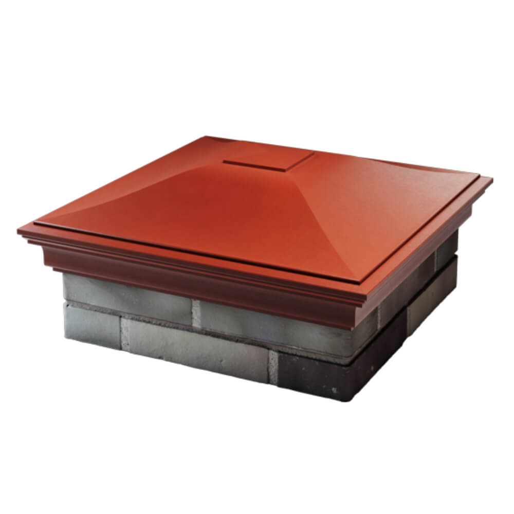 Колпак Zking Монблан Красный на столб 2х2 кирпича (515х515мм) в Муроме фото