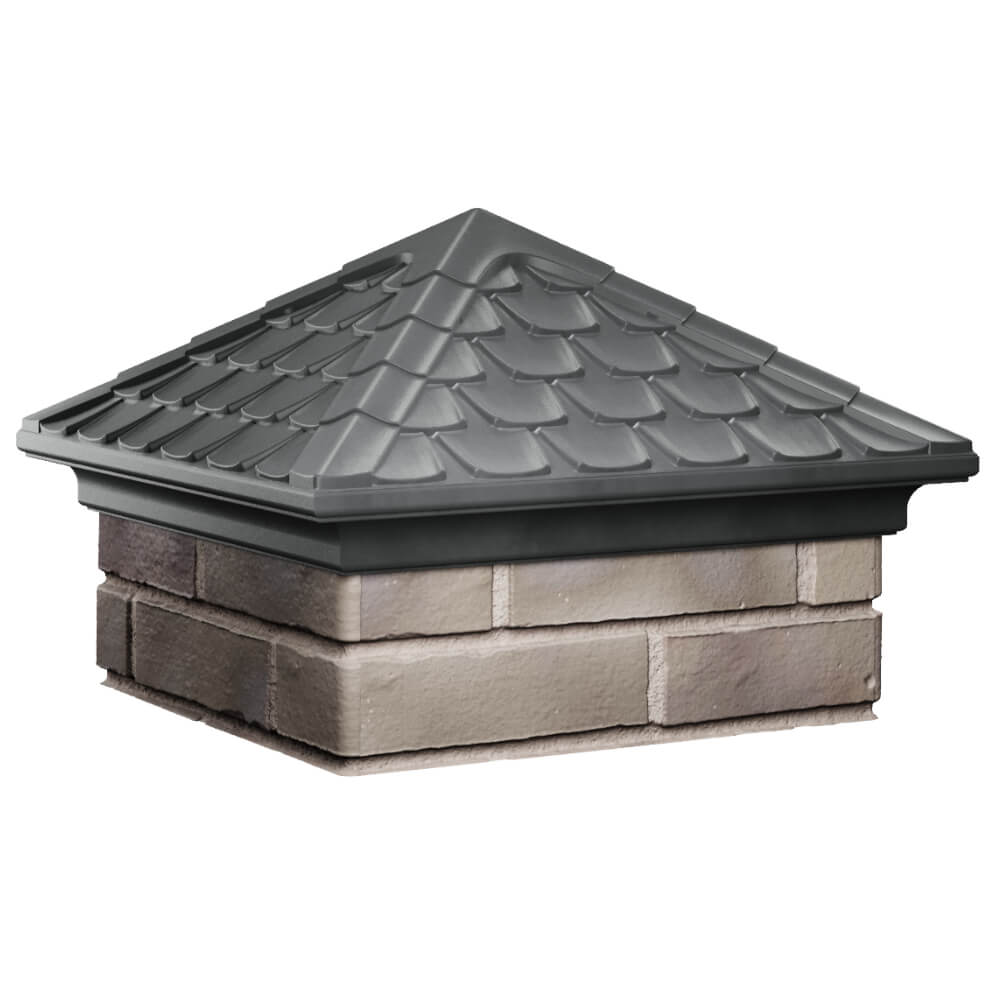 Колпак Zking Эльбрус Серый на столб 1.5х1.5 кирпича (385х385мм) в Муроме фото
