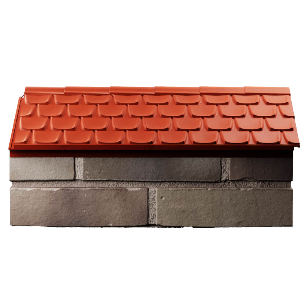 Парапет Zking Эльбрус Красный с посадкой на 1 кирпич (255мм) в Муроме фото