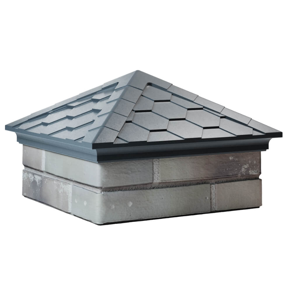 Колпак Zking Эверест Серый на столб 1.5х1.5 кирпича (390х390мм) в Муроме фото