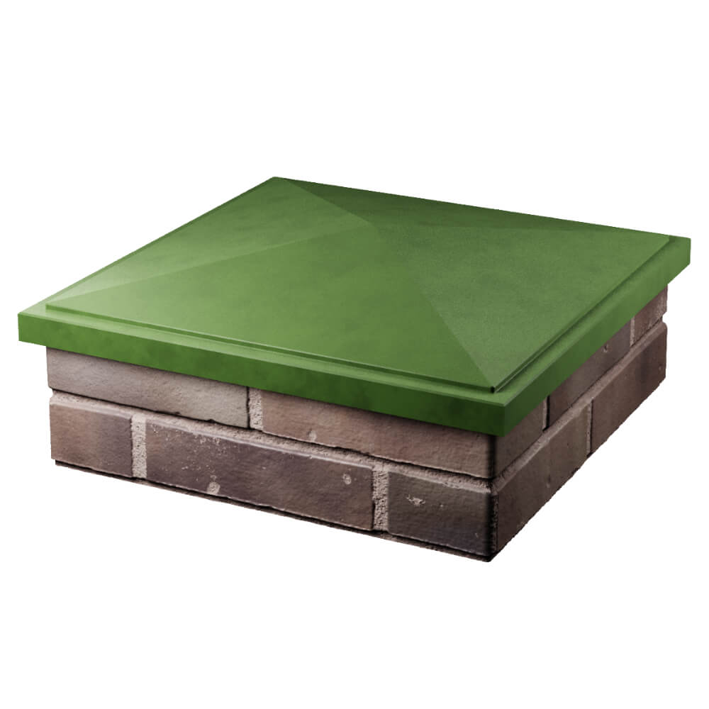 Колпак Zking БонаМоно Зеленый на столб 2х2 кирпича (515х515, 530х530мм) в Муроме фото