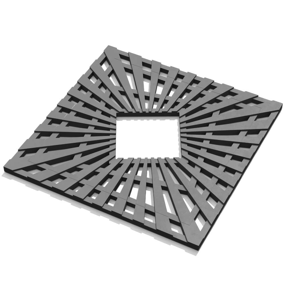 Приствольная решетка для дерева ZKING ATMOSPHERE 1.2х1.2м Серая в Муроме фото