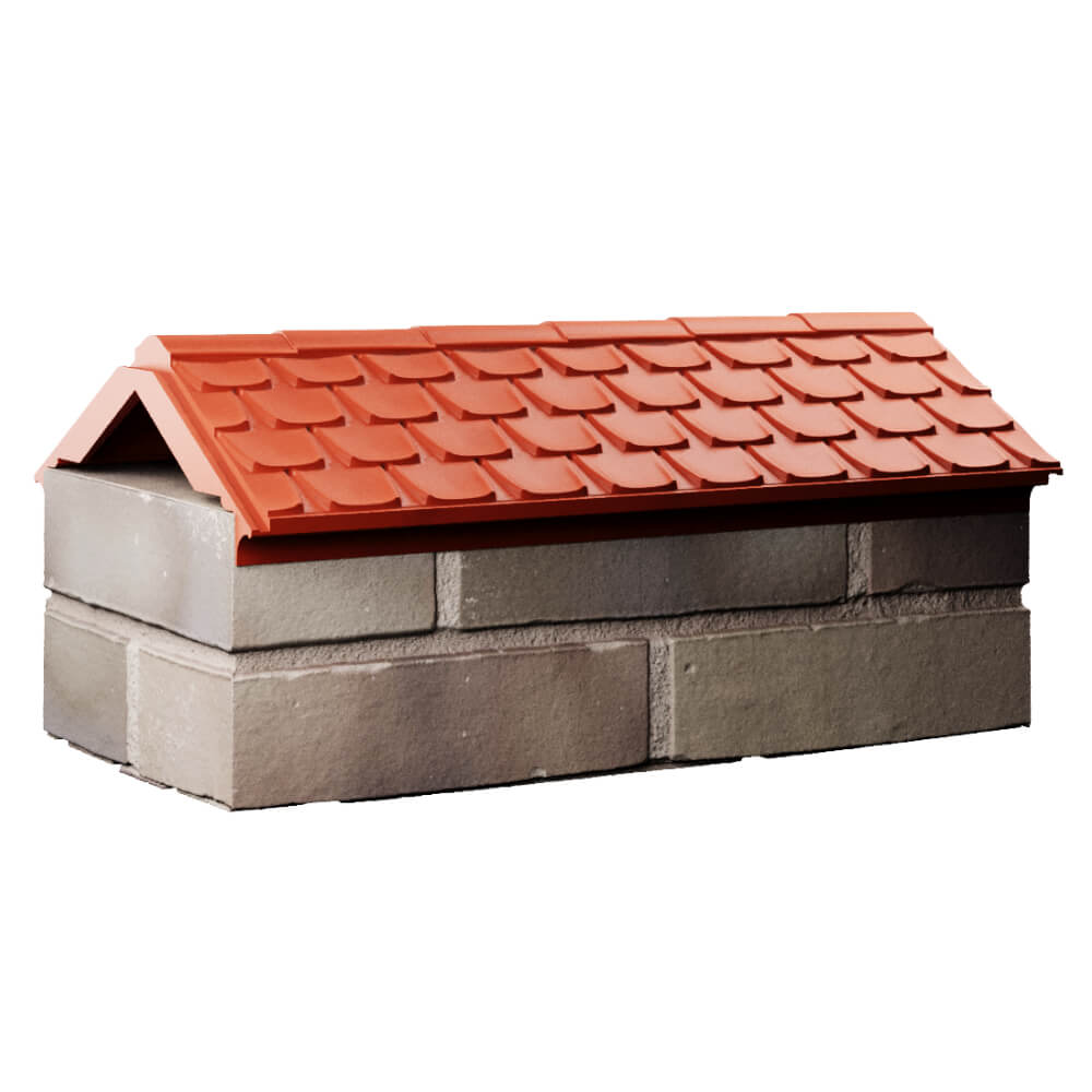 Парапет Zking Эльбрус Красный с посадкой на 1 кирпич (255мм) Муром фото