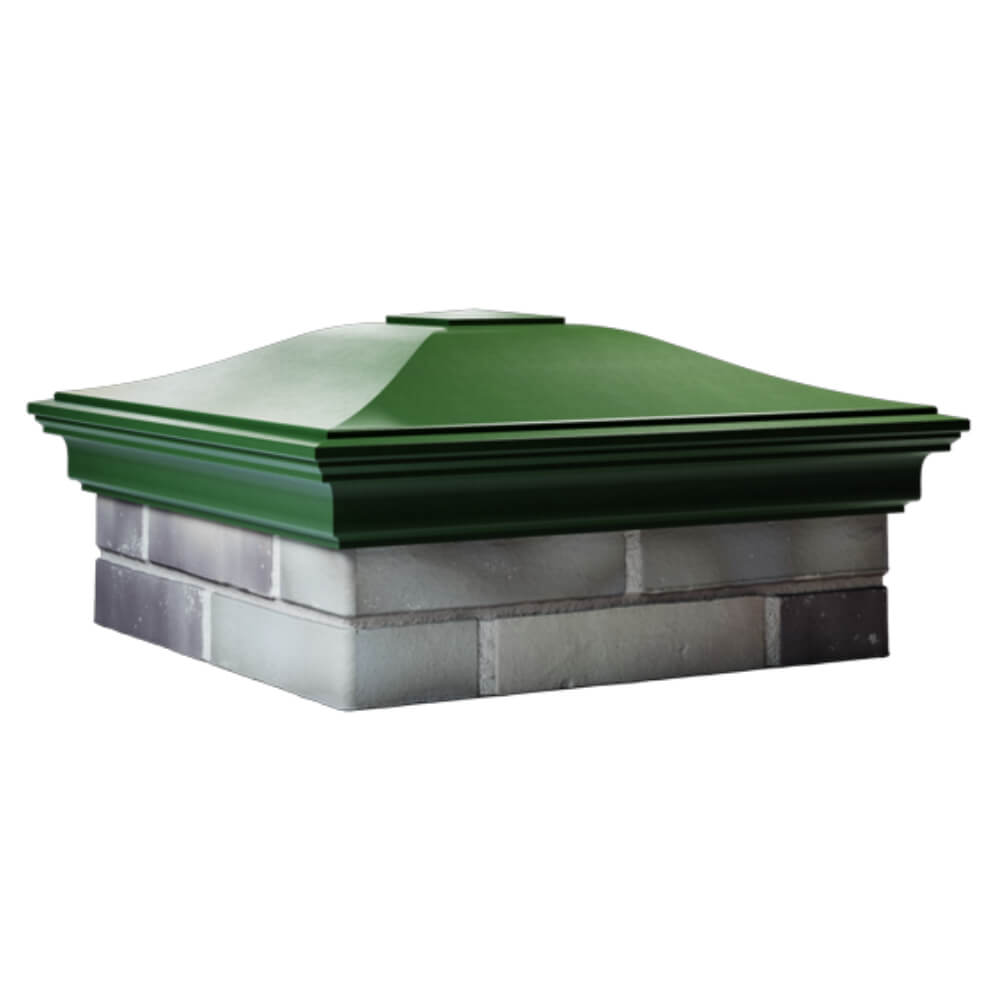 Колпак Zking Монблан Зеленый на столб 2х2 кирпича (515х515мм) в Муроме фото